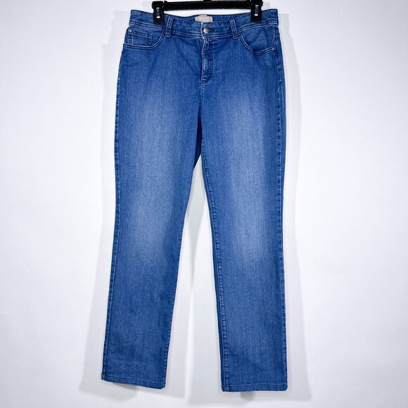 Fabulously Slimming By Chicos Blue Jeans Size Chicos Size 1.5‎ US Size M 10 - Picture 1 of 17